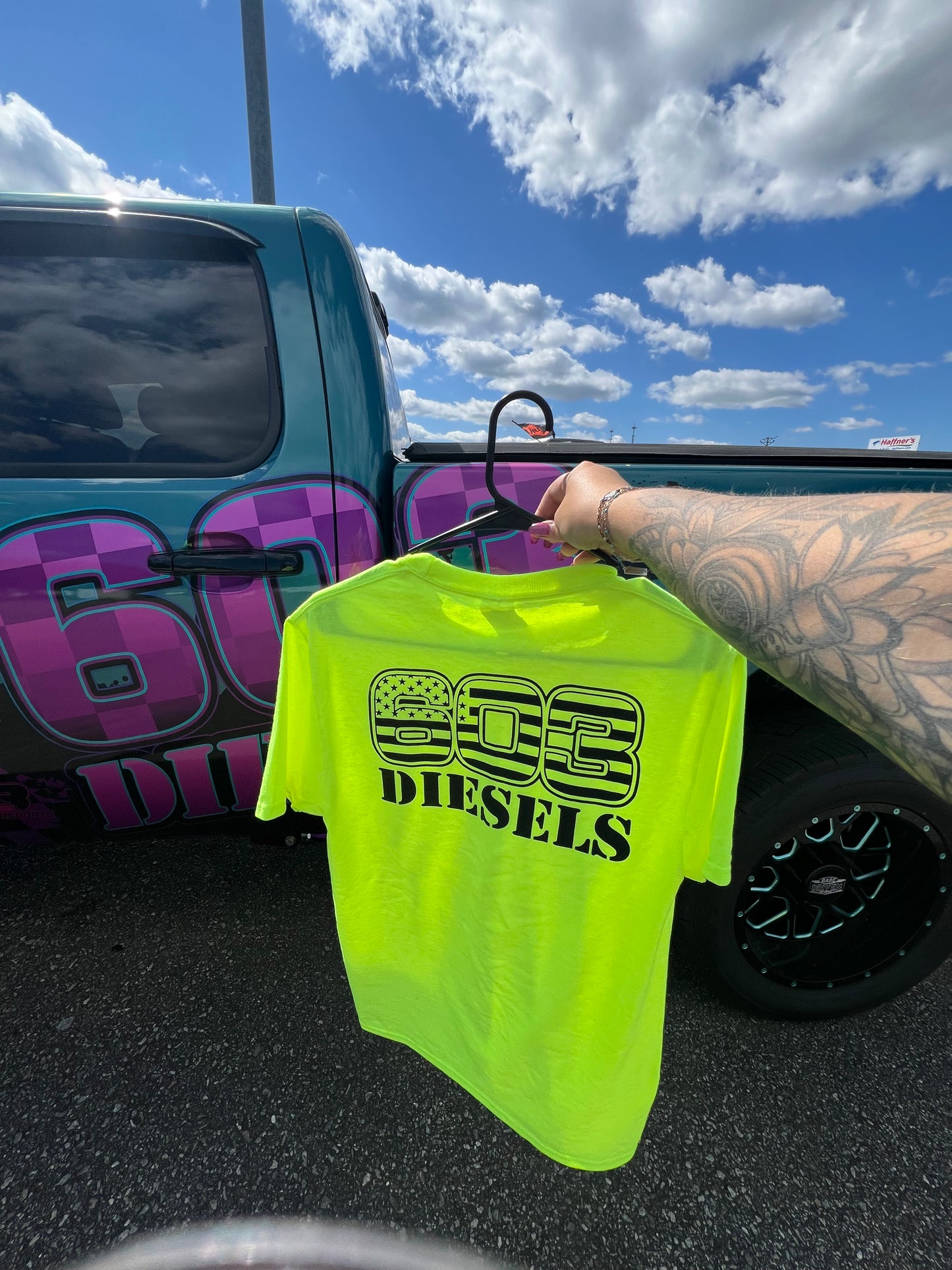 Safety Yellow Logo Tshirt