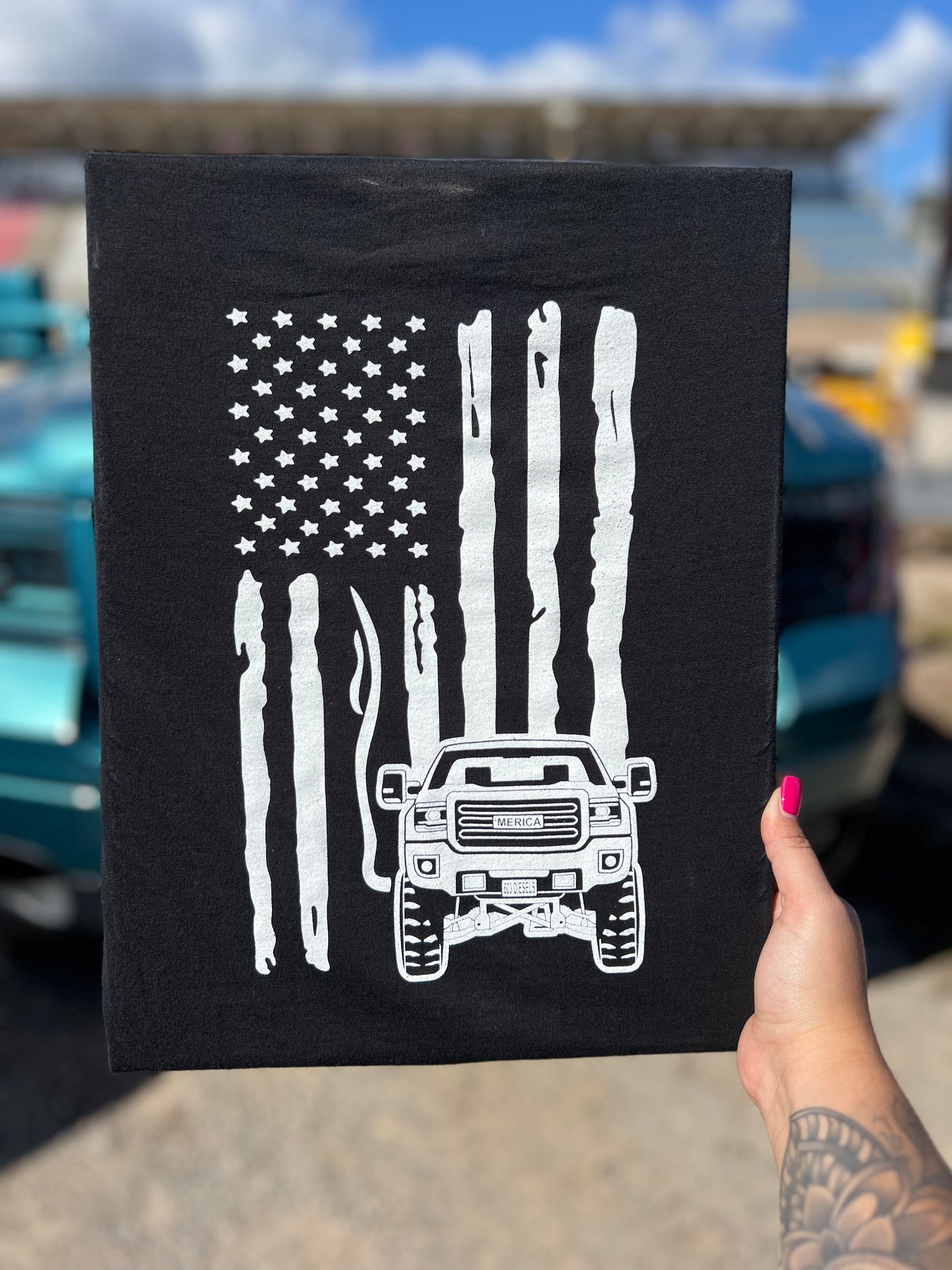 'Merica Flag Duramax Tshirt - 38