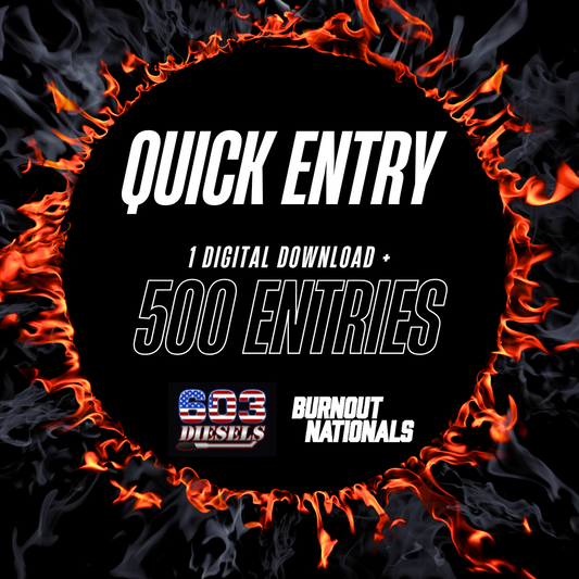Quick Entry Pack - 500 ENTRIES
