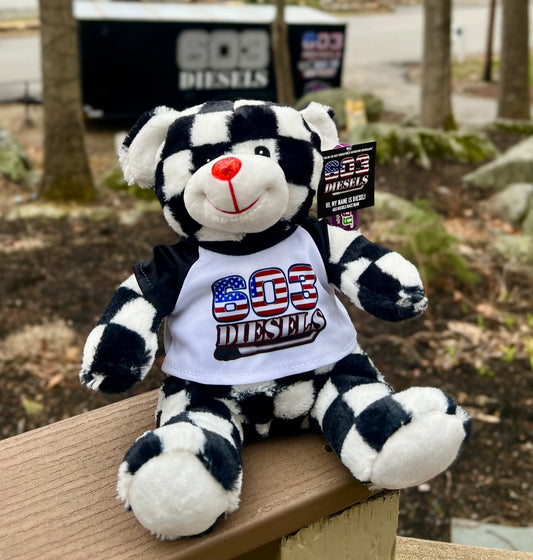603 Diesels Checkered Race Bear