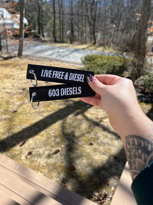 Live Free & Diesel Key Tag