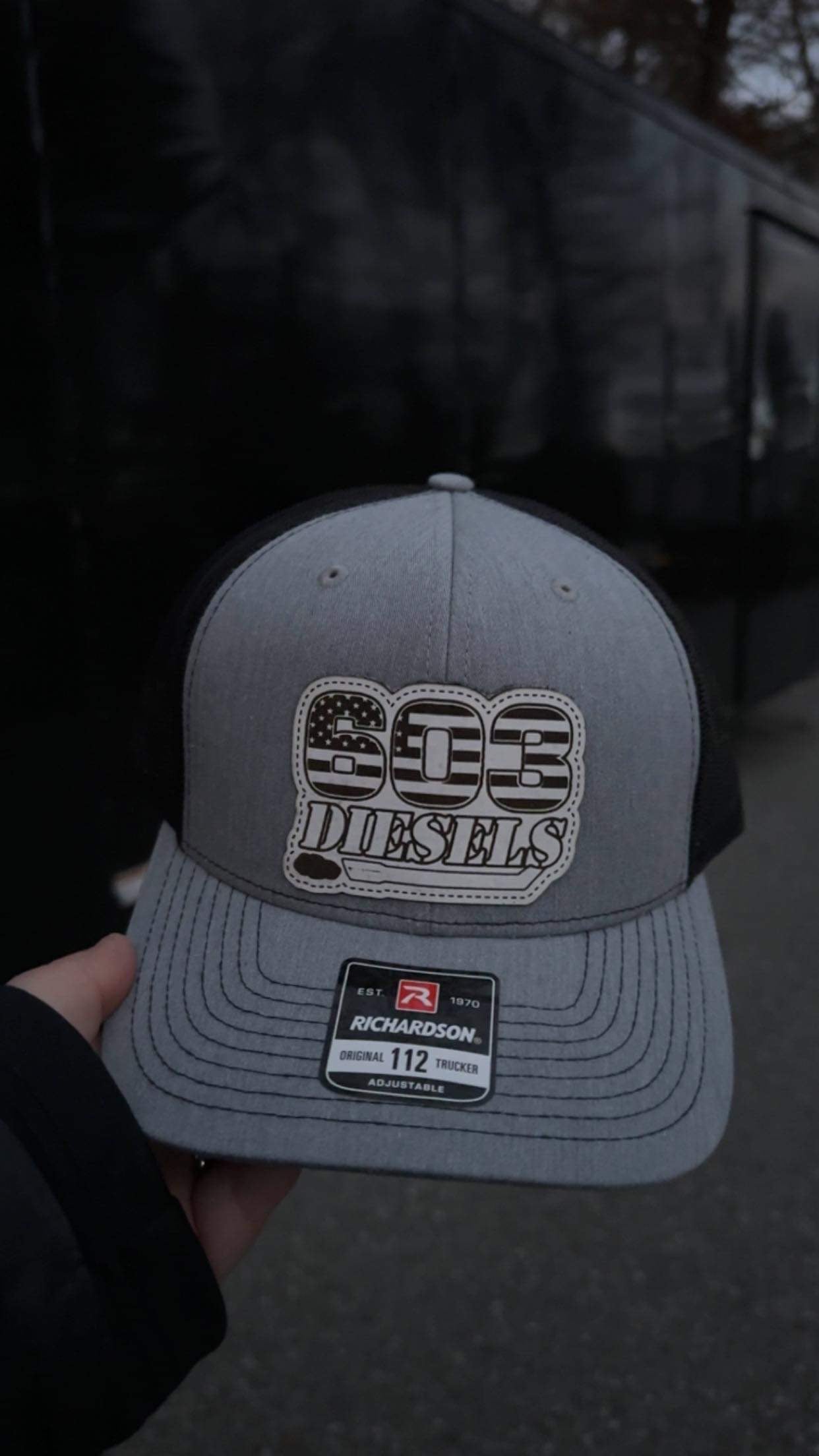 Logo Leather Patch Hat