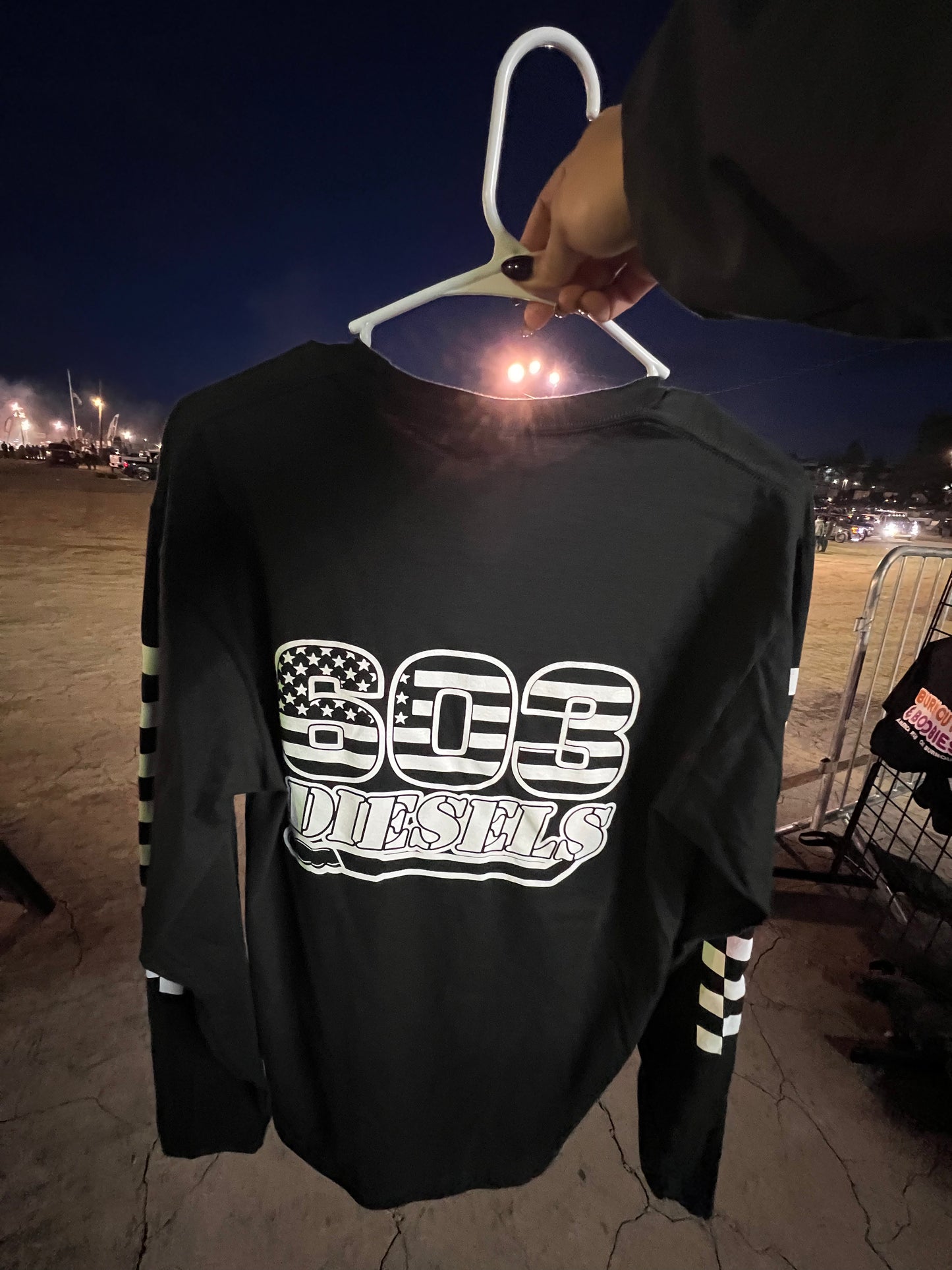 White Logo + Checkered Long sleeve