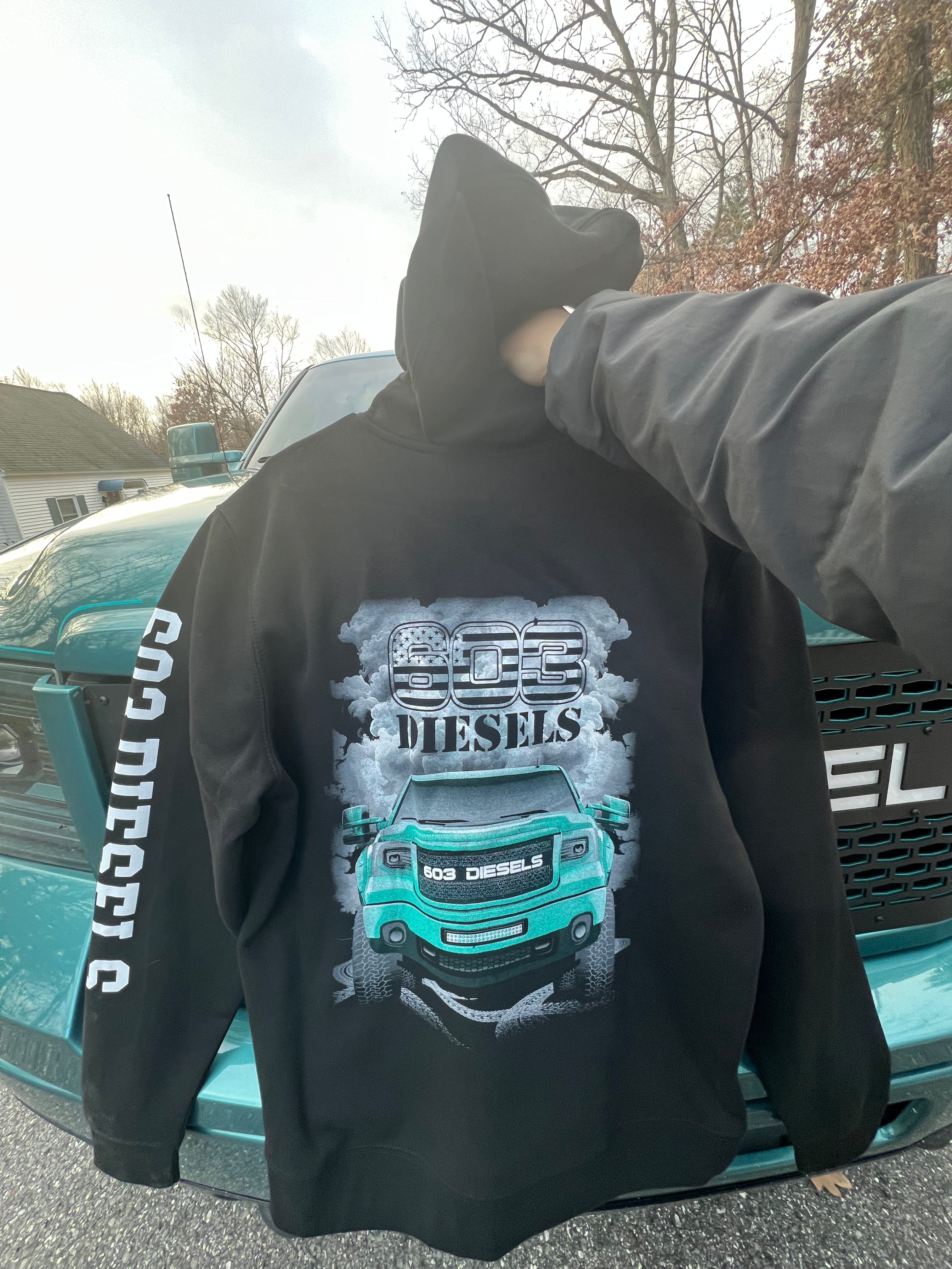 Her Teal Duramax Hoodie – 603 DIESELS