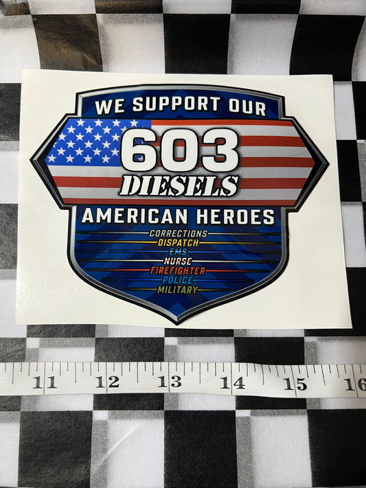 American Heroes Decal