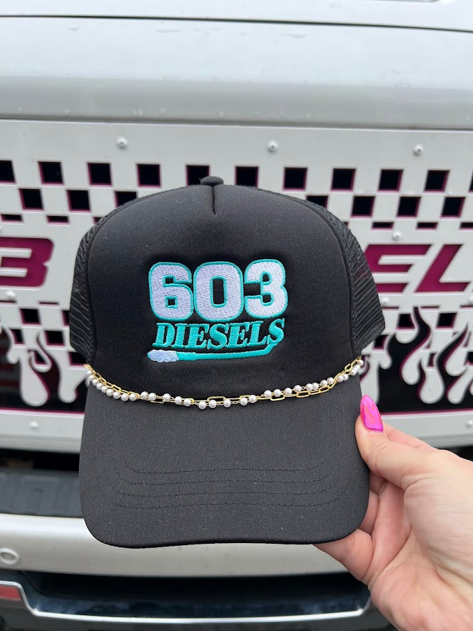 603 Diesels Logo Hat - Teal Embroidery