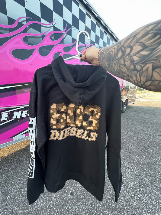 603 Diesels Logo Hoodie - Camo