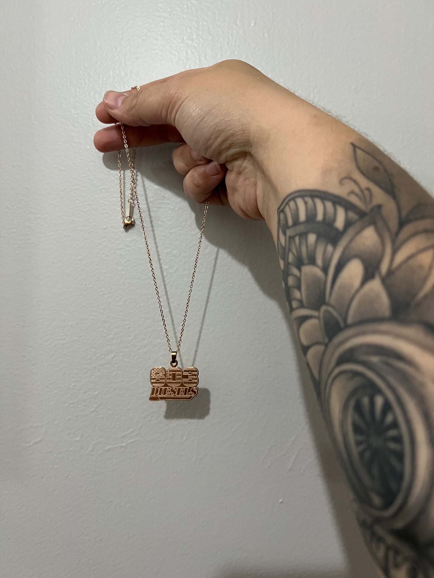 603 Diesels Logo Necklace