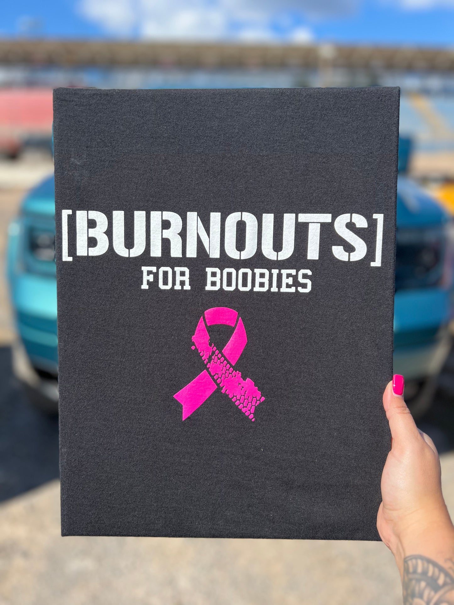 Burnouts for Boobies Hoodie