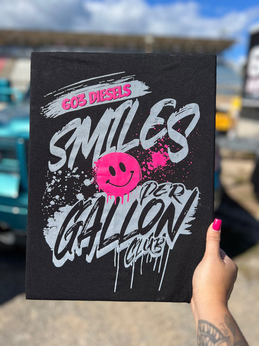 Smiles Per Gallon Club - Hot Pink Tshirt