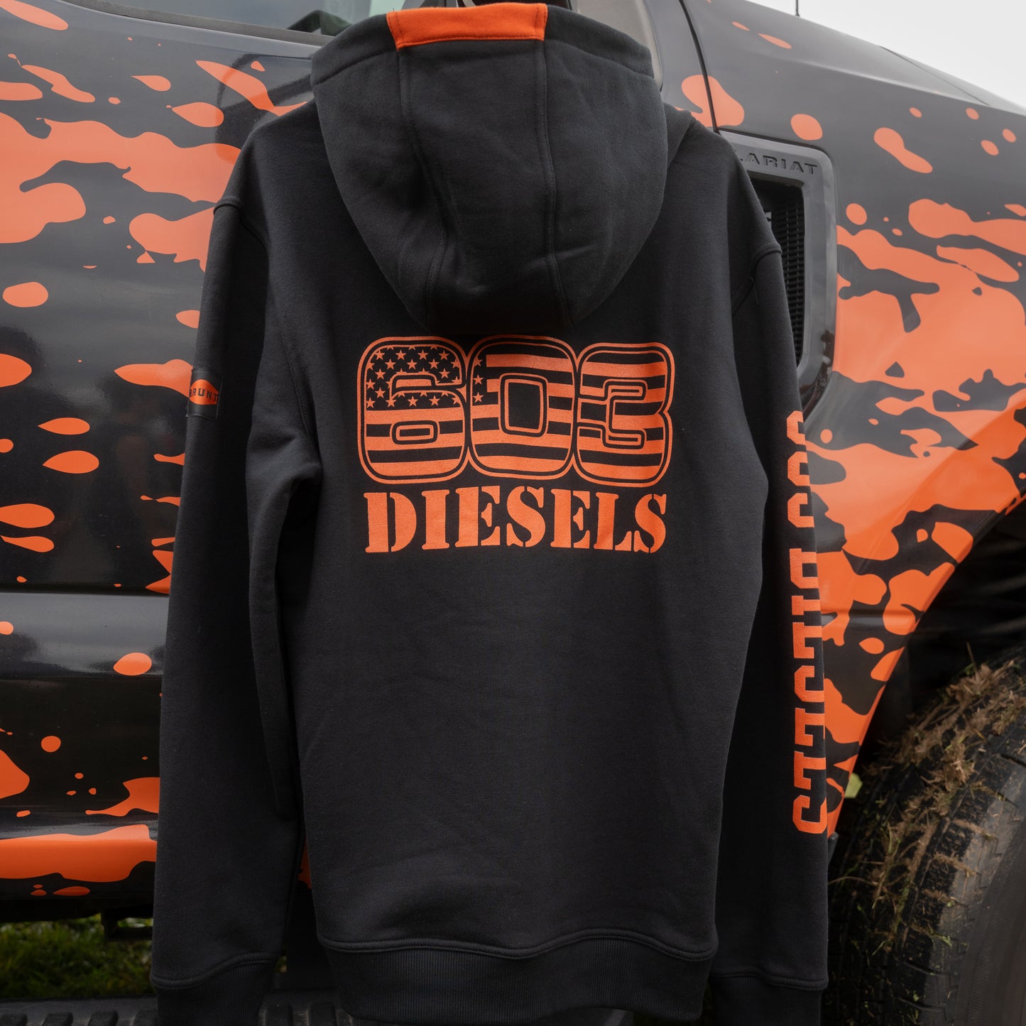 603 x BRUNT Orange Logo Hoodie