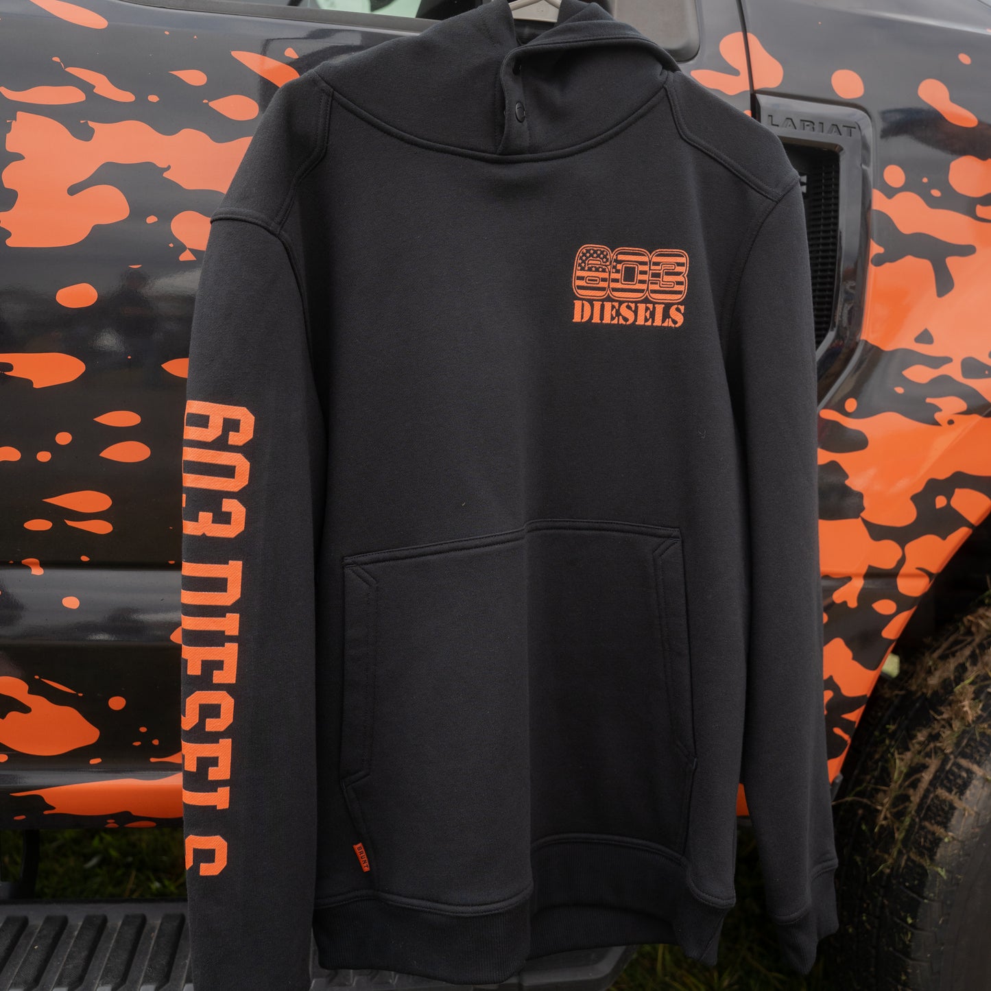 603 x BRUNT Orange Logo Hoodie