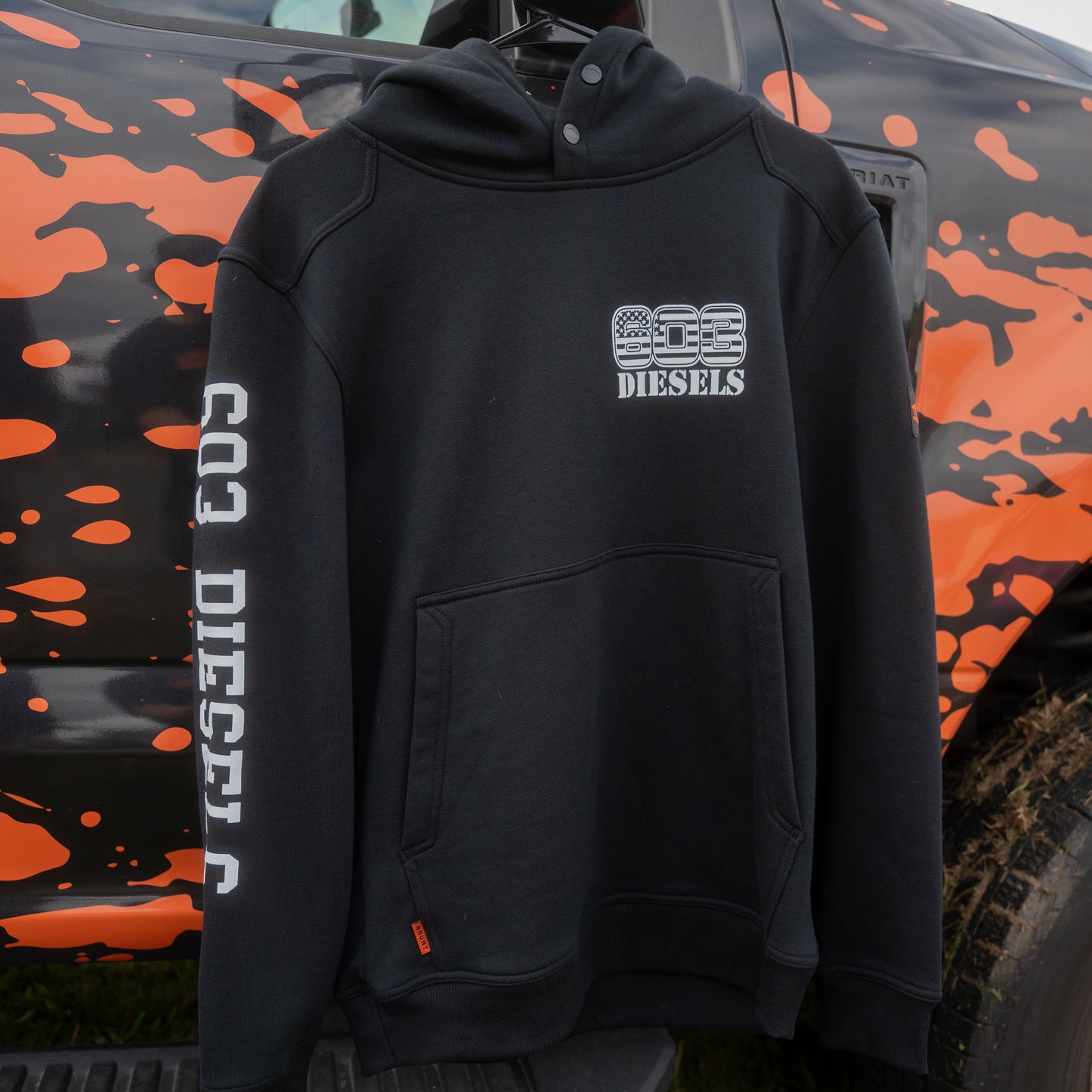 603 x BRUNT White Logo Shevlin Hoodie