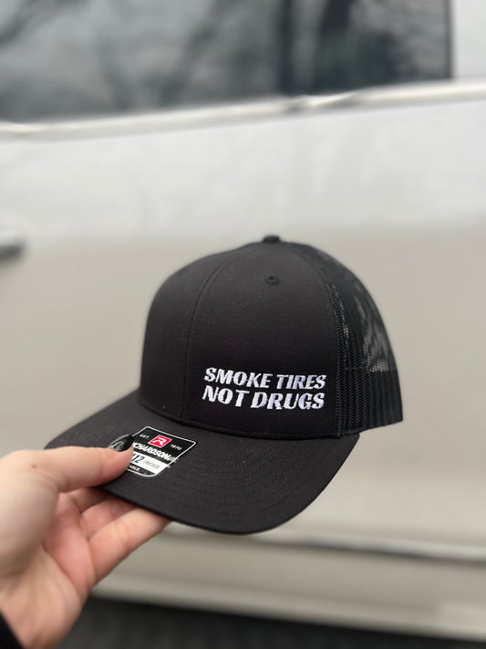 Smoke Tires Not Drugs Embroidered Hat