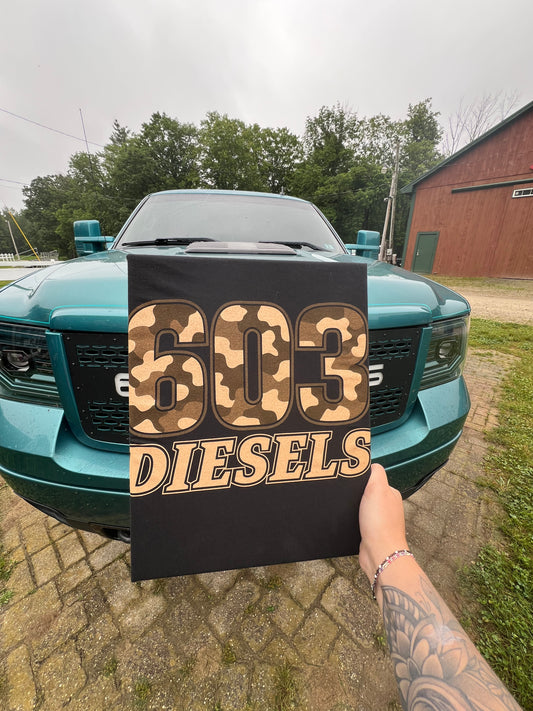 Camo 603 Diesels Logo Tshirt - 49