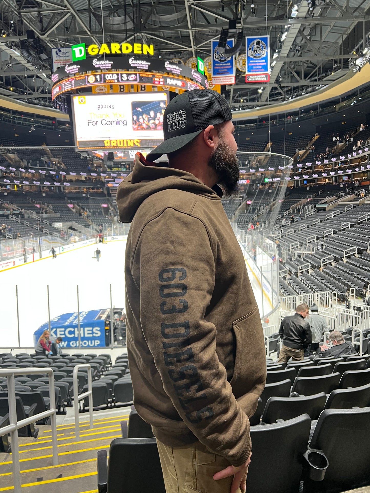 603 x BRUNT Brown Logo Shevlin Hoodie