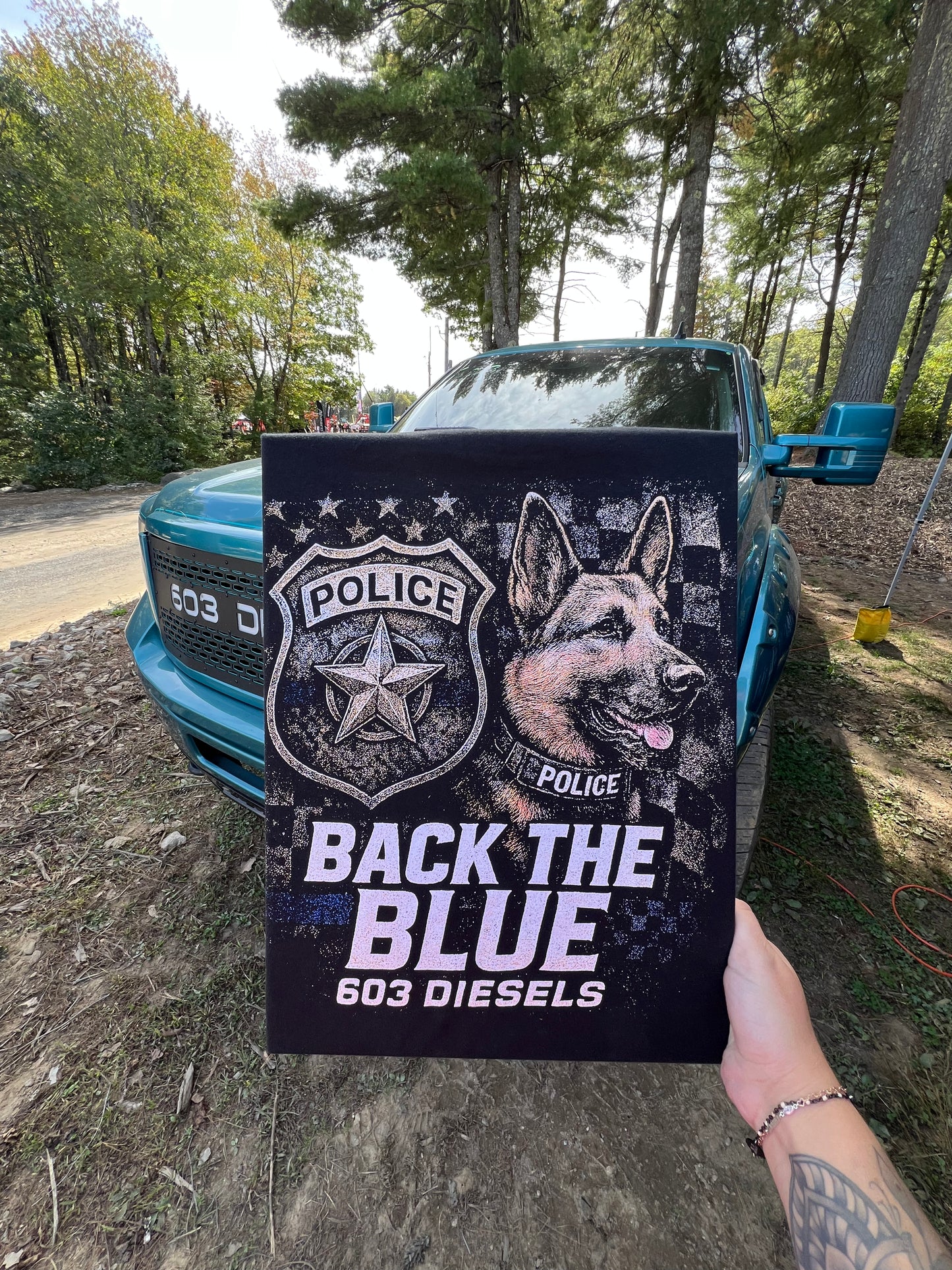Back the Blue K9 Tshirt
