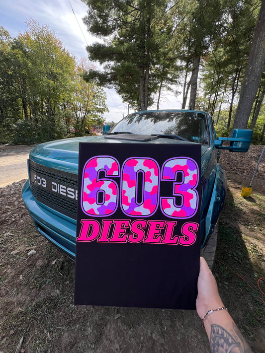 603 Diesels Pink/Purple Camo Tshirt