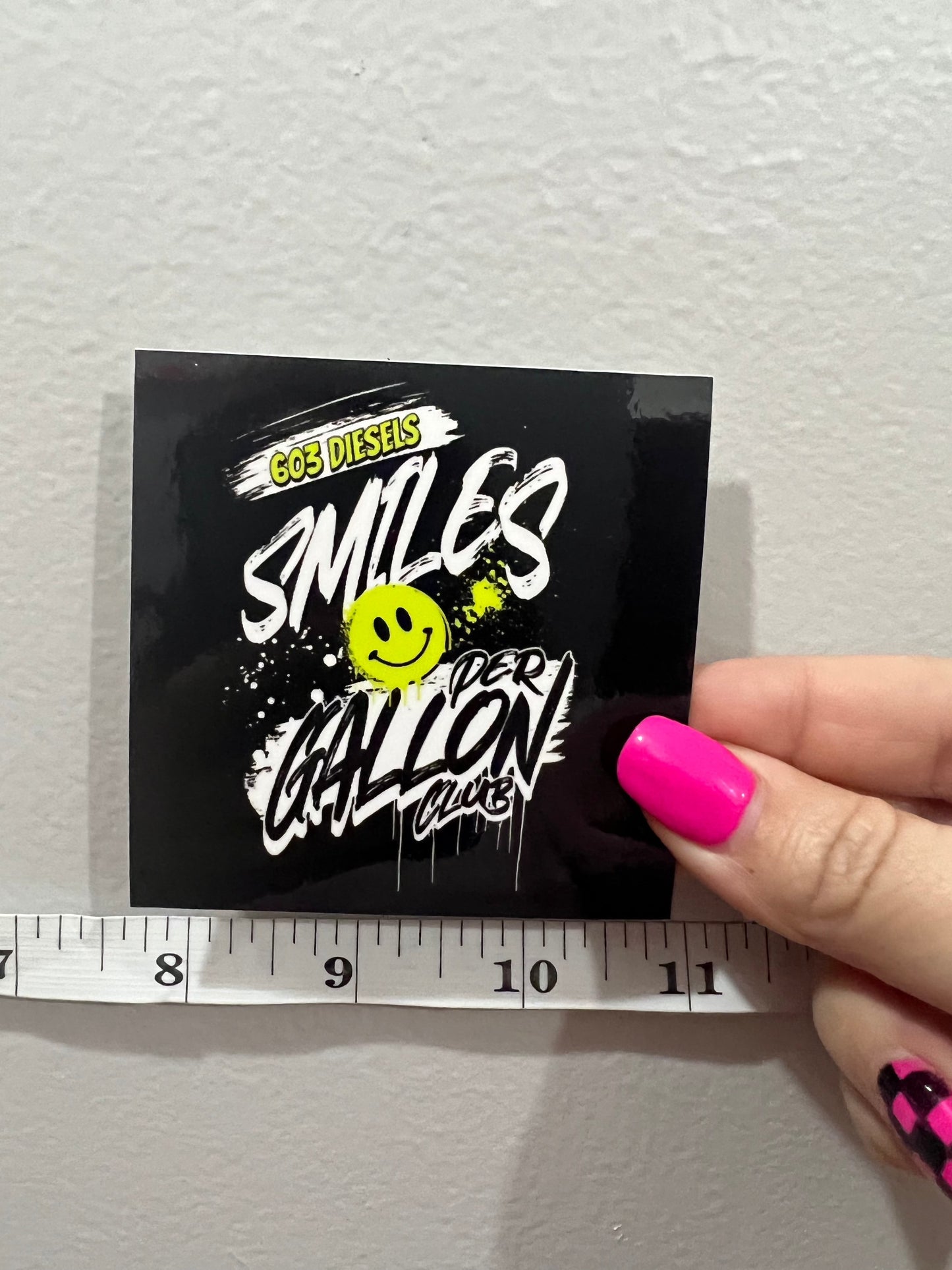 Smiles Per Gallon Club Sticker