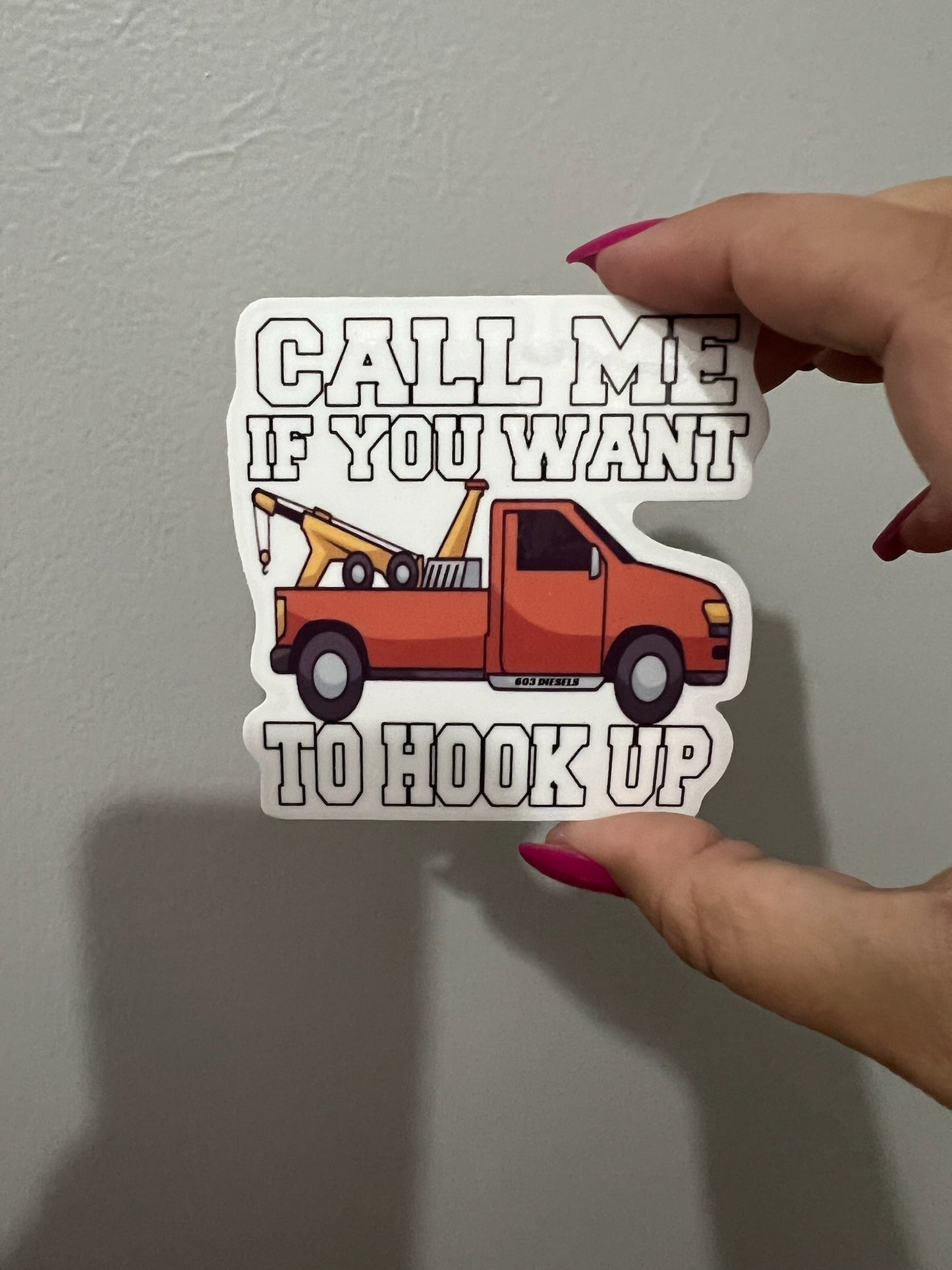 TOW HOOKUP STICKER