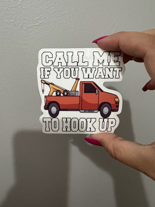 TOW HOOKUP STICKER