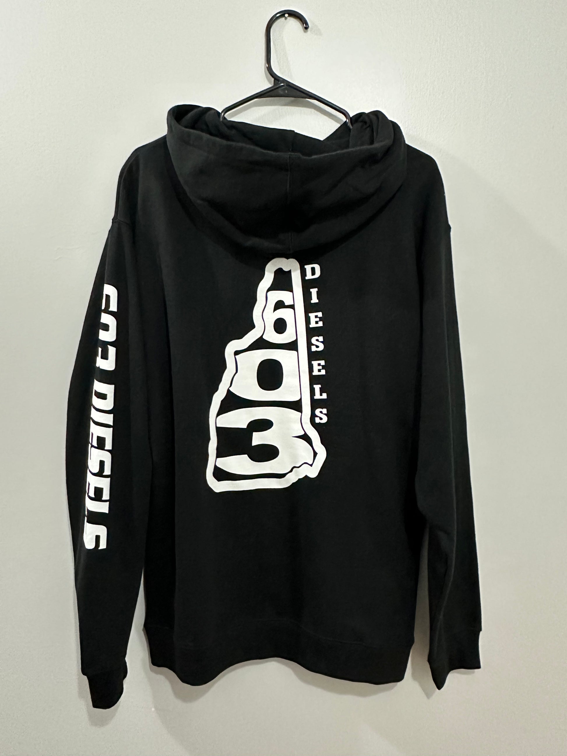 NH State Outline Hoodie – 603 DIESELS NH State Outline Hoodie – 603 DIESELS
