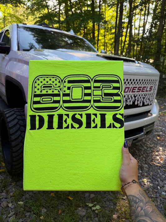 Safety Yellow Logo Tshirt