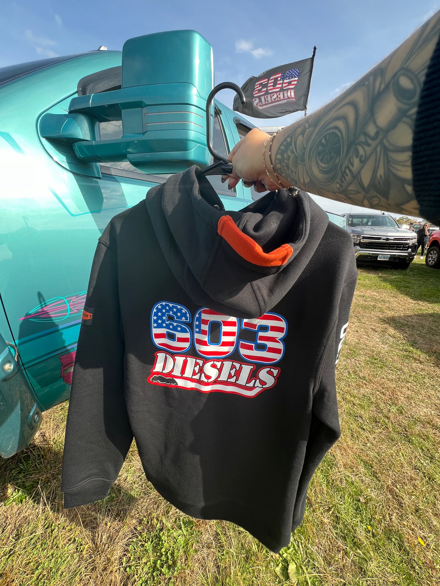 603 x BRUNT R,W,B Logo Black Shevlin Hoodie