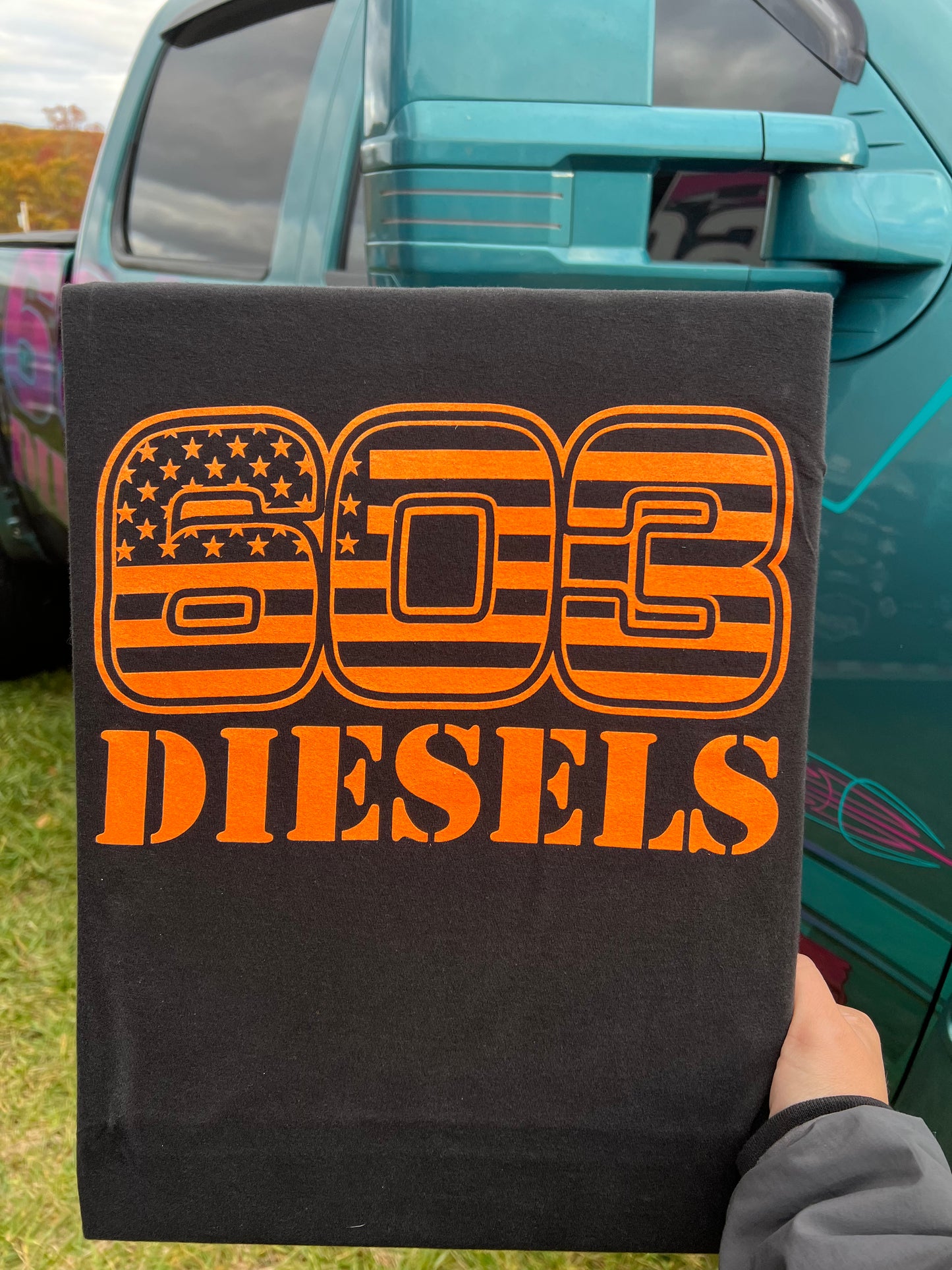603 Diesels Orange Logo Tshirt