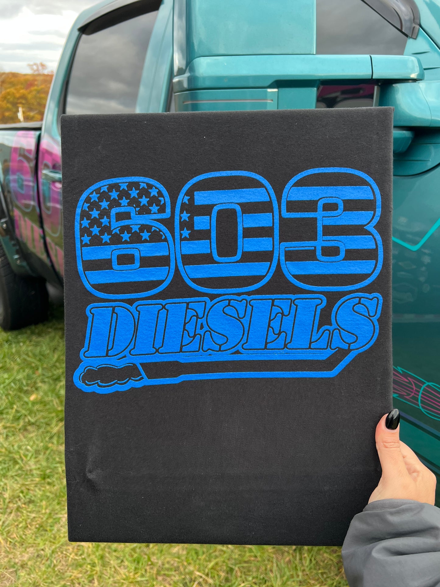 603 Diesels Blue Logo Tshirt