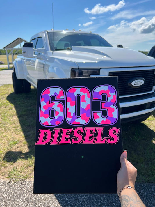 603 Diesels Pink/Purple Camo Tshirt