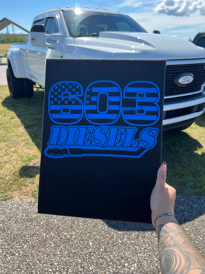 603 Diesels Blue Logo Tshirt