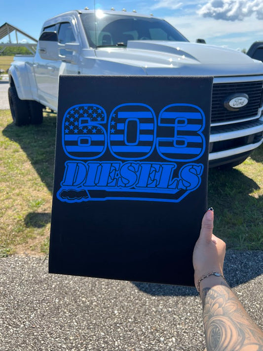 603 Diesels Blue Logo Tshirt