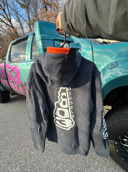 603 x BRUNT Navy NH Outline Shevlin Hoodie