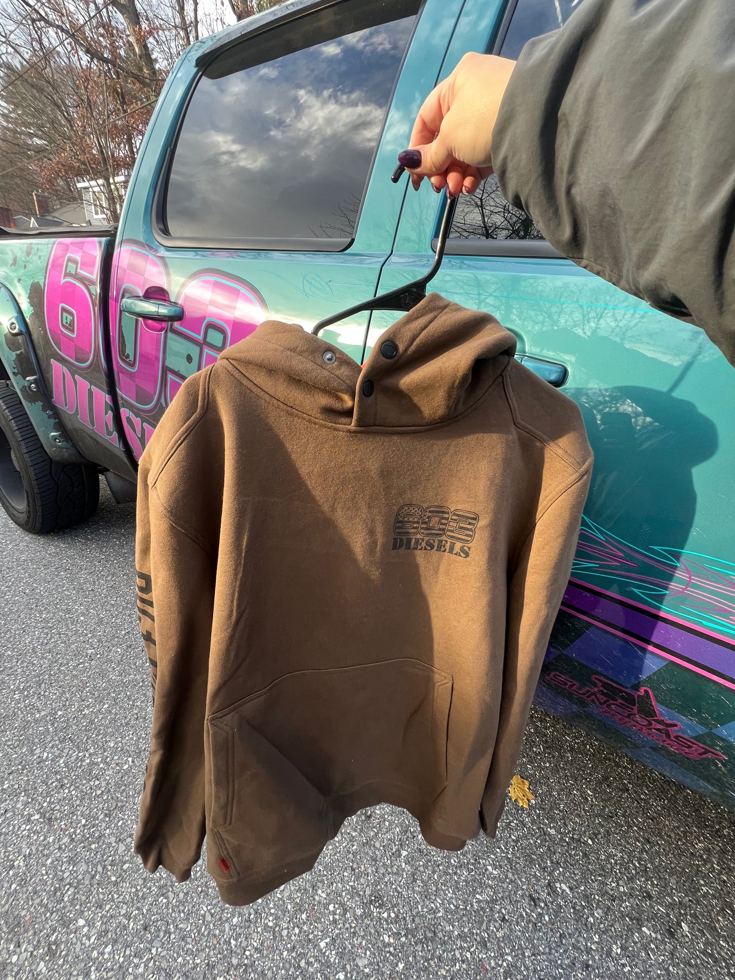 603 x BRUNT Brown Logo Shevlin Hoodie