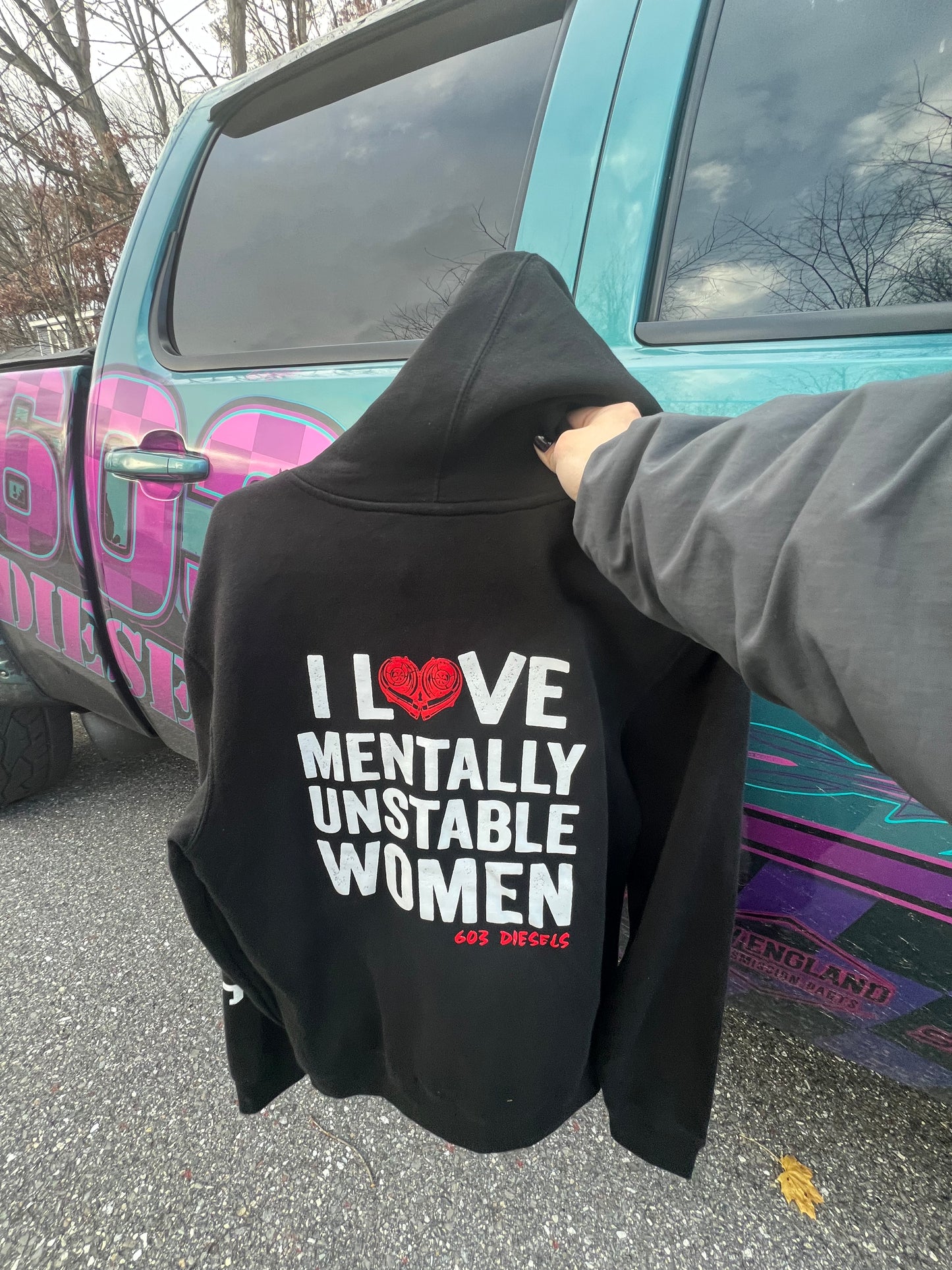 I <3 Mentally Unstable Women Hoodie