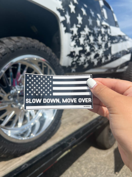 Slow Down, Move Over Sticker