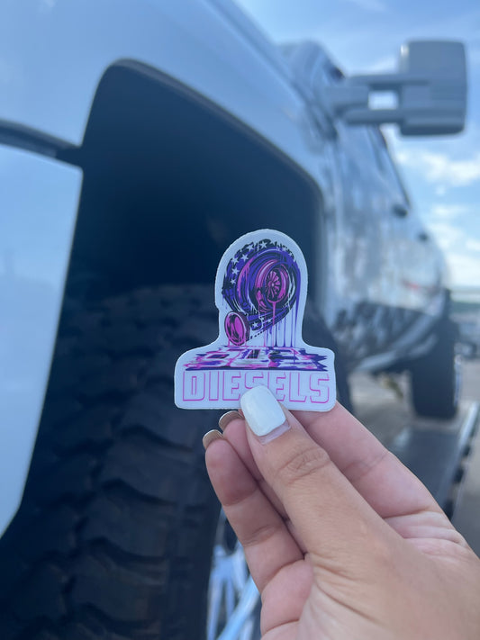 Turbo Drip Sticker - 52, 54