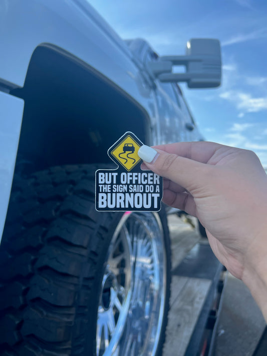 Do A Burnout Sticker