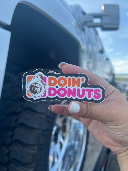 Doin' Donuts Sticker