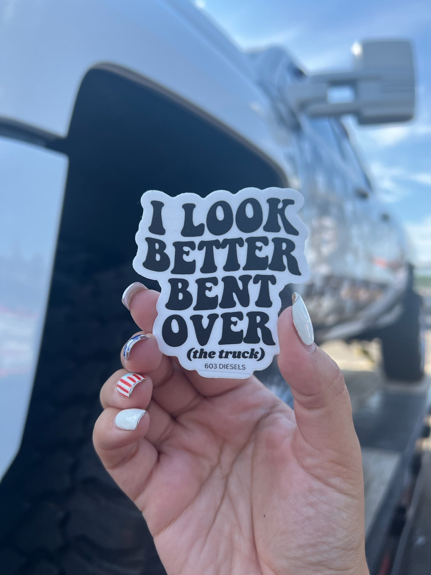 Bent Over Sticker