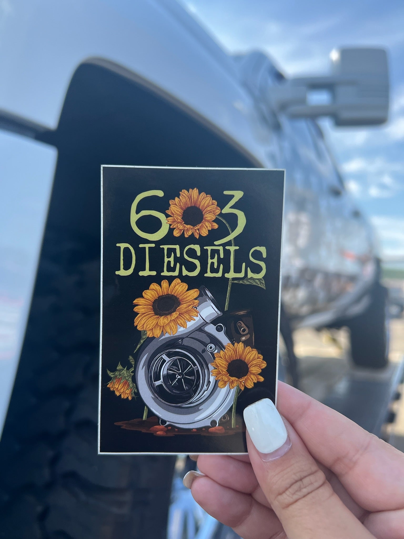 Sunflower Turbo Sticker - 122 – 603 DIESELS