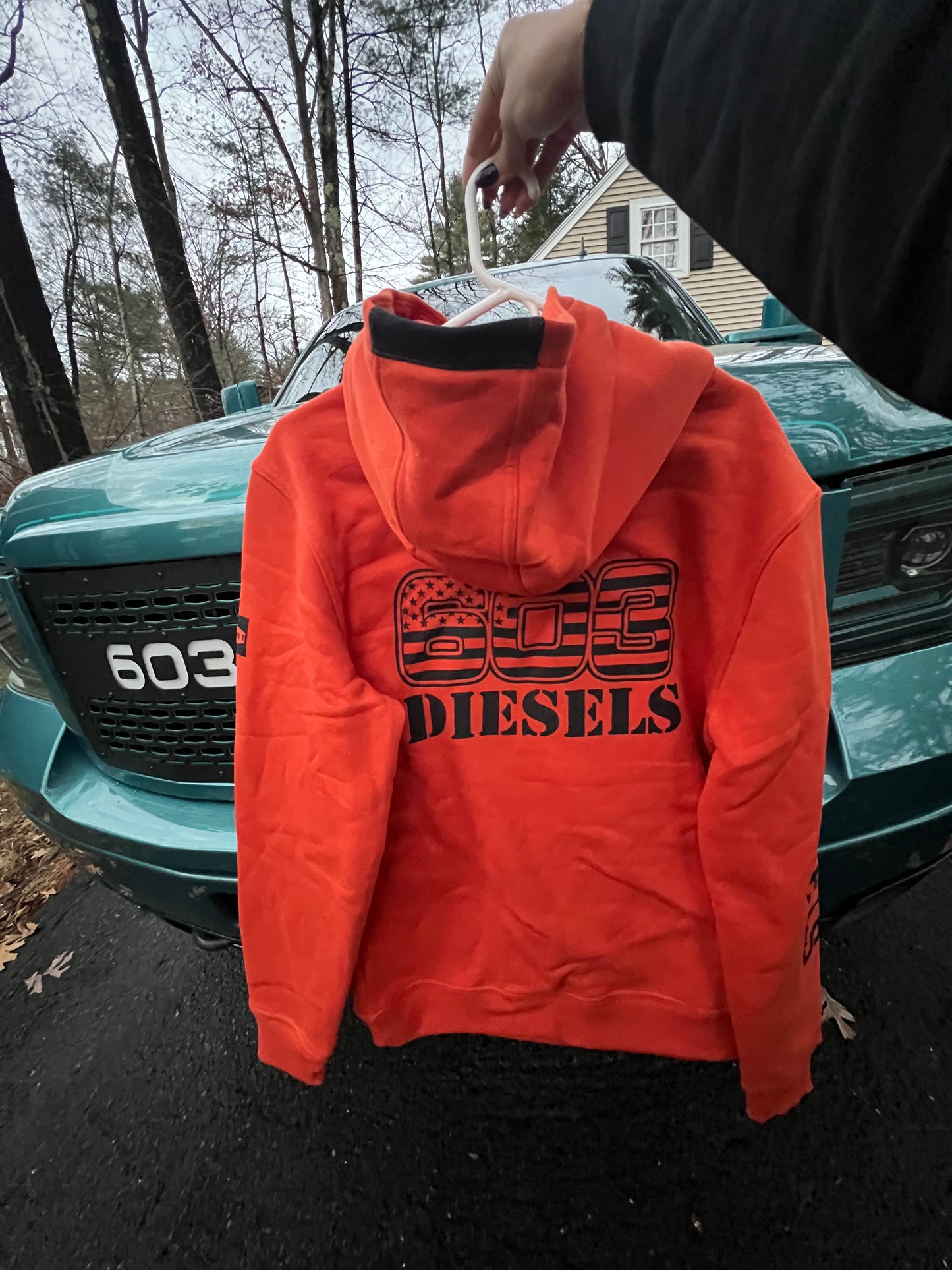 603 x BRUNT Orange Shevlin Hoodie