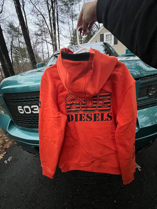 603 x BRUNT Orange Shevlin Hoodie