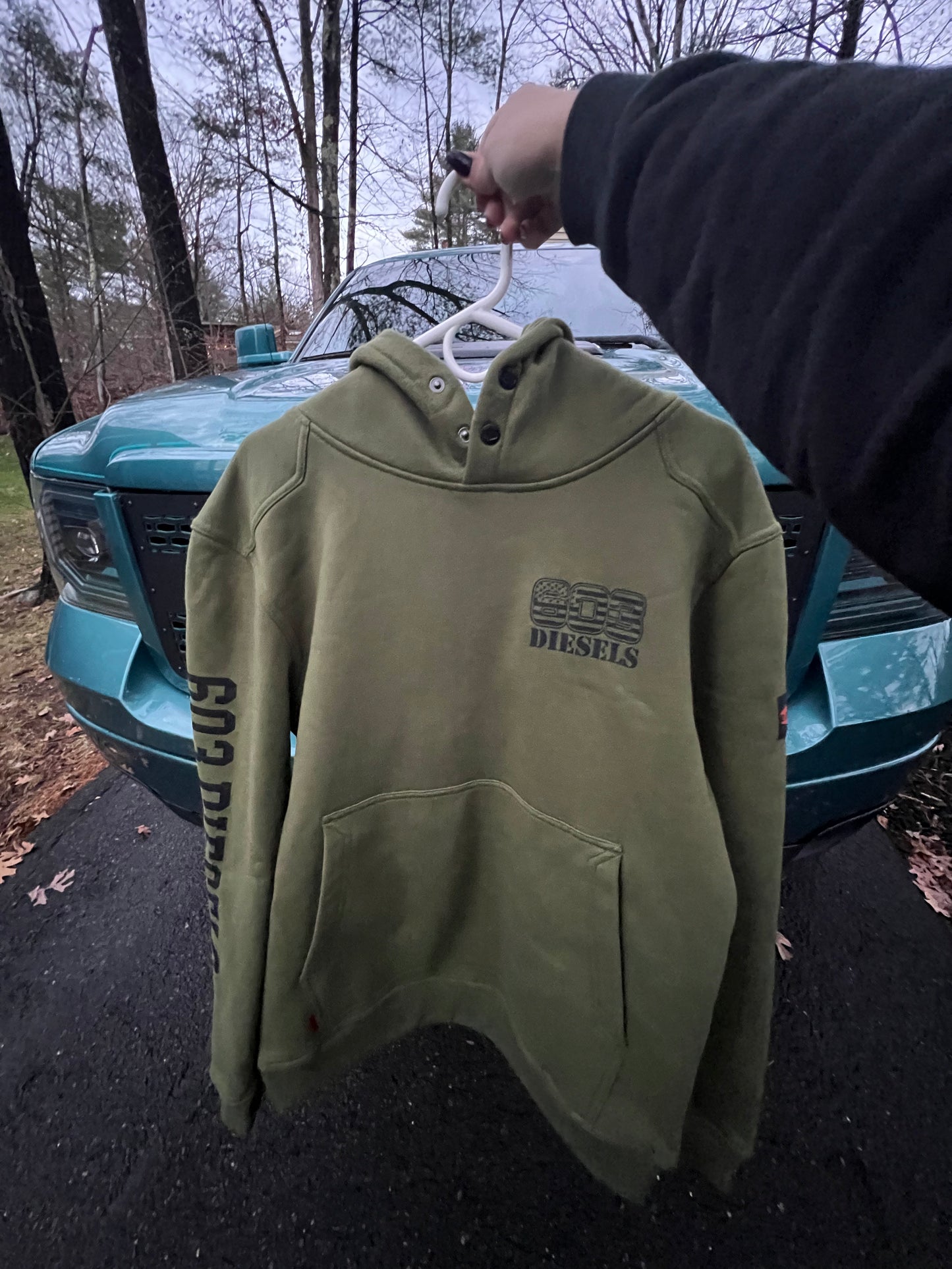 603 x BRUNT Hunter Green Shevlin Hoodie
