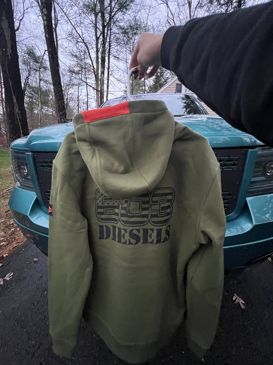 603 x BRUNT Hunter Green Shevlin Hoodie