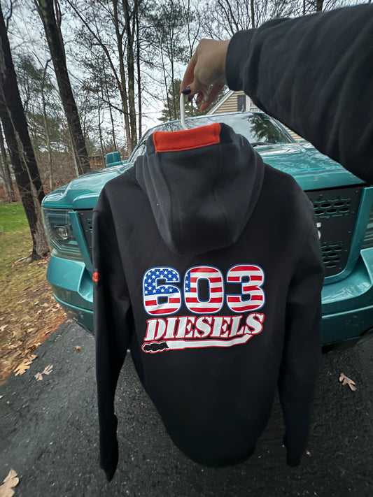 603 x BRUNT R,W,B Logo Black Shevlin Hoodie