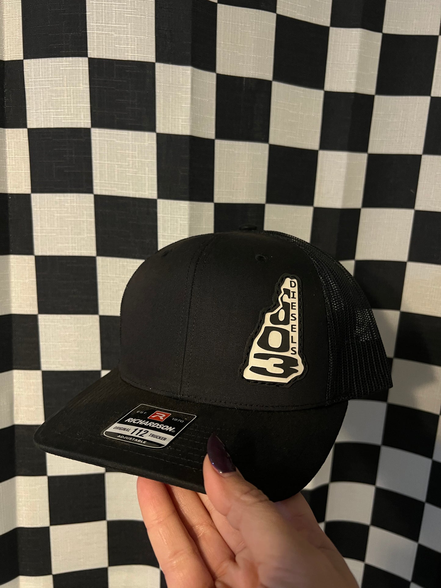 State Outline  Leather Patch Richardson Hat