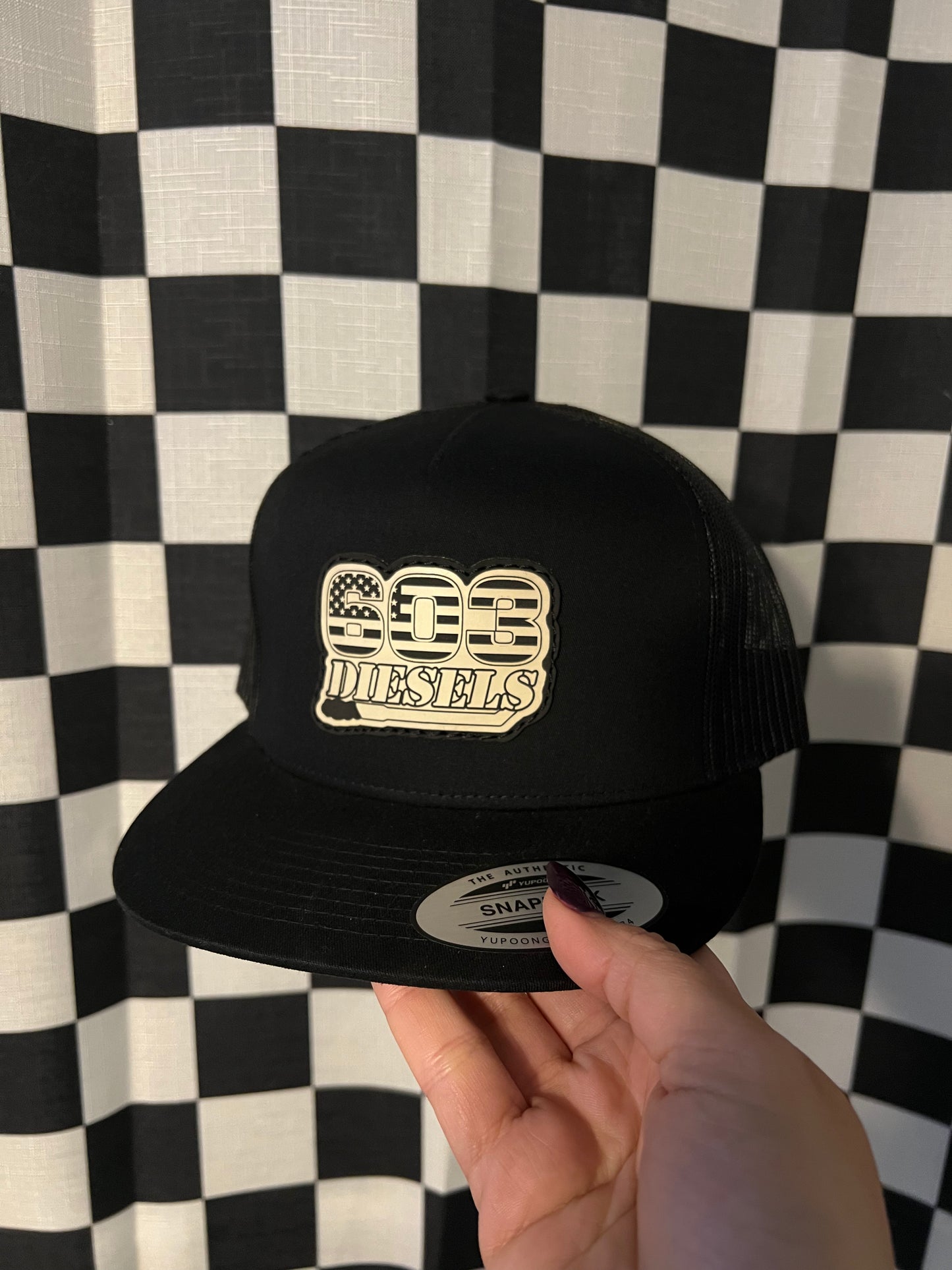 Logo Leather Patch Hat