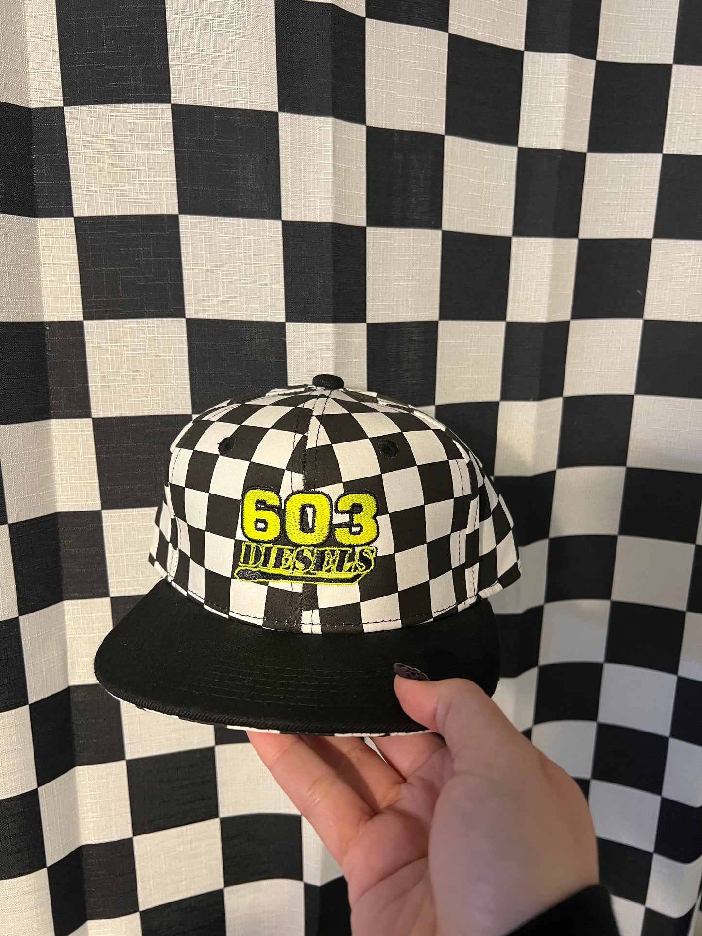 Checkered Kids Hat